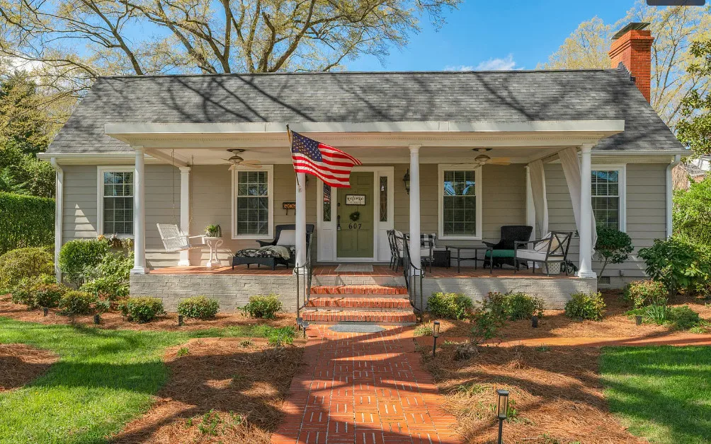 Love the little outbuilding!! Nice curb appeal! Pretty interior! C. 1930 in North Carolina. $349,000