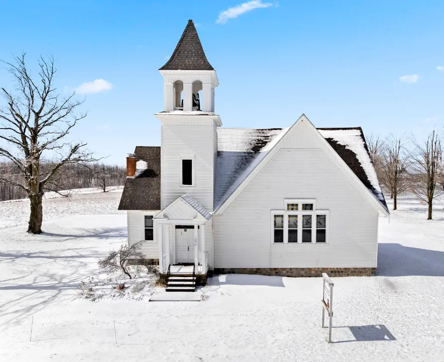 Nice stained glass! A church in Michigan. $249,000