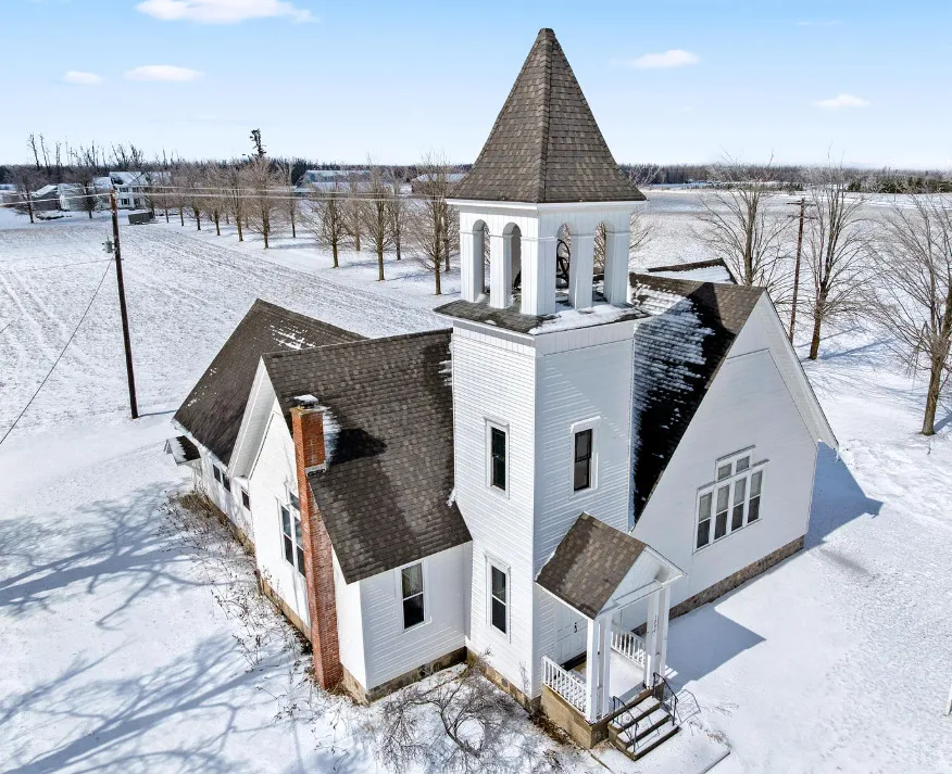 Nice stained glass! A church in Michigan. $249,000
