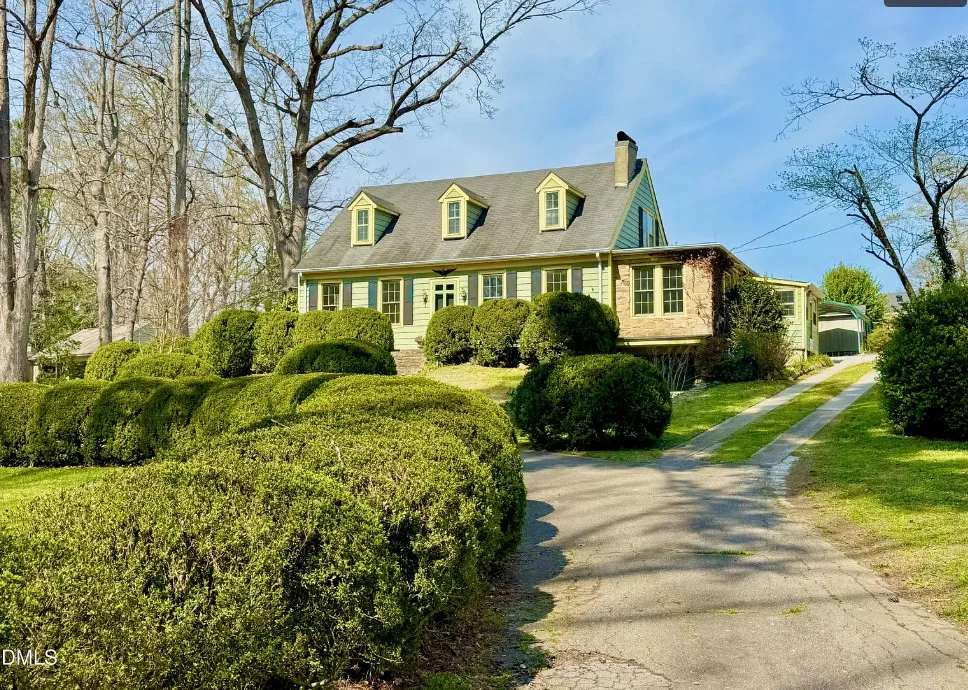 Nice landscaping! Nice interior! Circa 1930 in North Carolina. $224,900