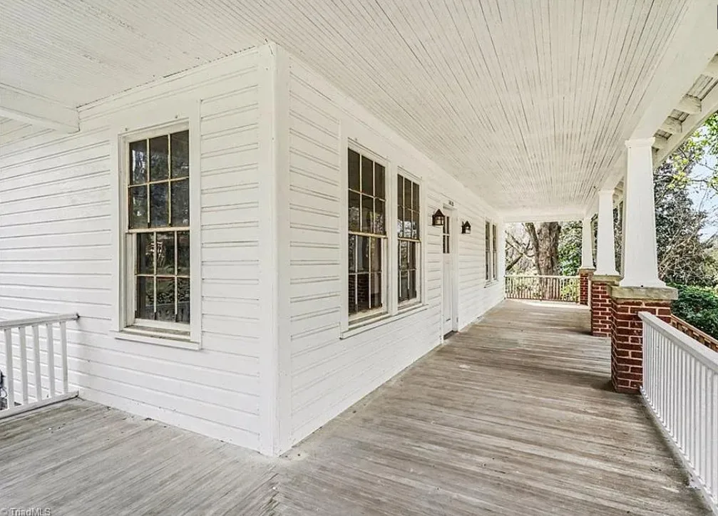 Porch goals! Huge attic! Almost two acres in North Carolina.