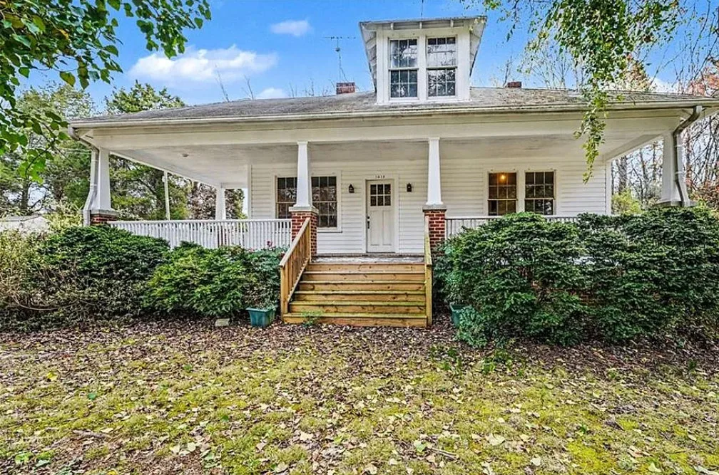 Porch goals! Huge attic! Almost two acres in North Carolina.