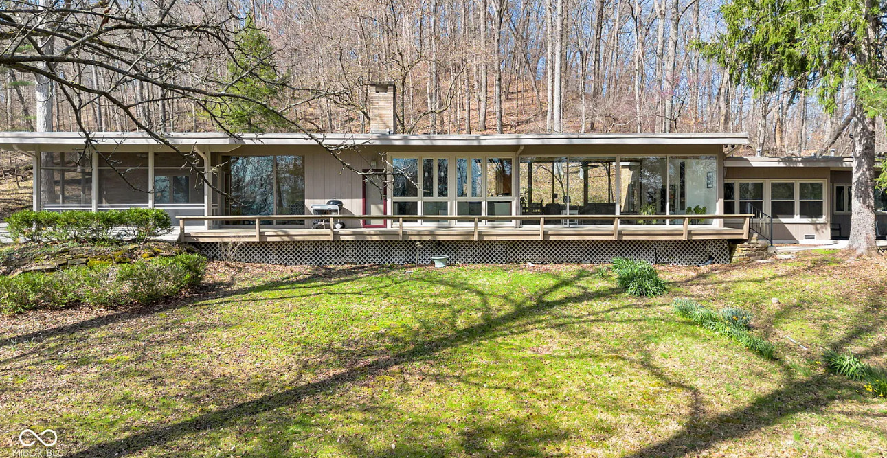 Love those windows! Mid-century on four acres in Indiana.