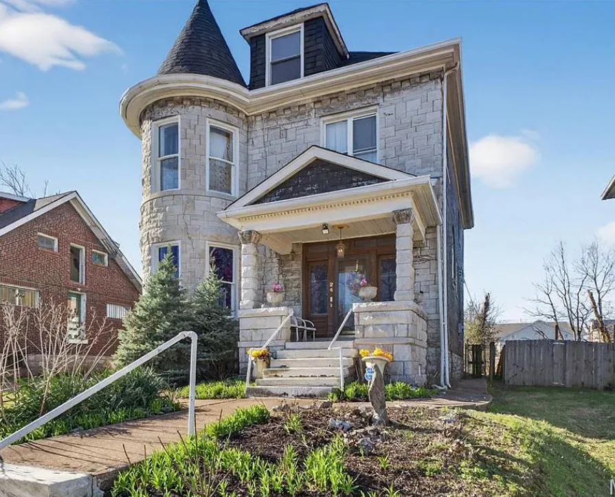 Beautiful stained glass and staircase! Circa 1900 in Missouri.