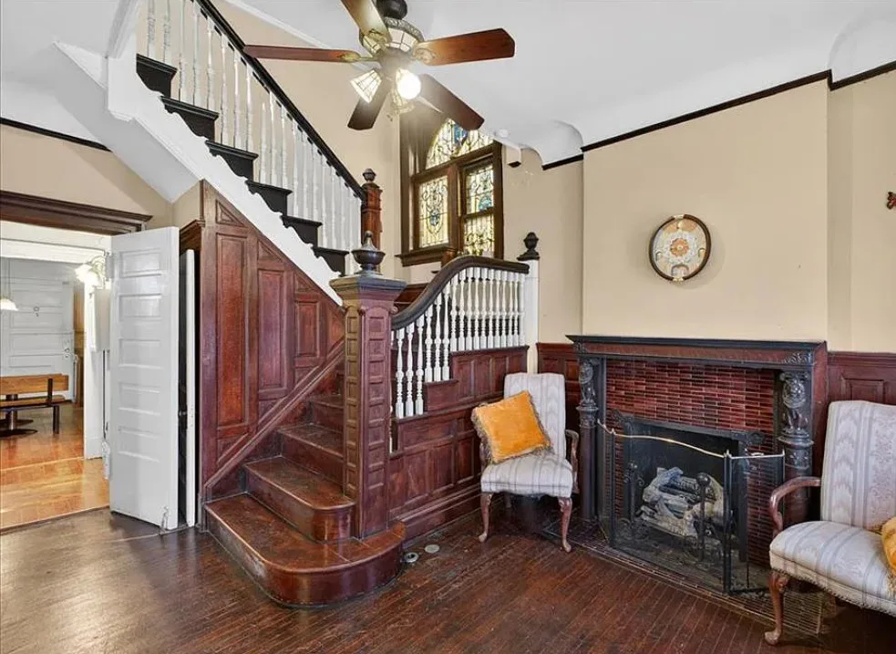 Beautiful stained glass and staircase! Circa 1900 in Missouri.