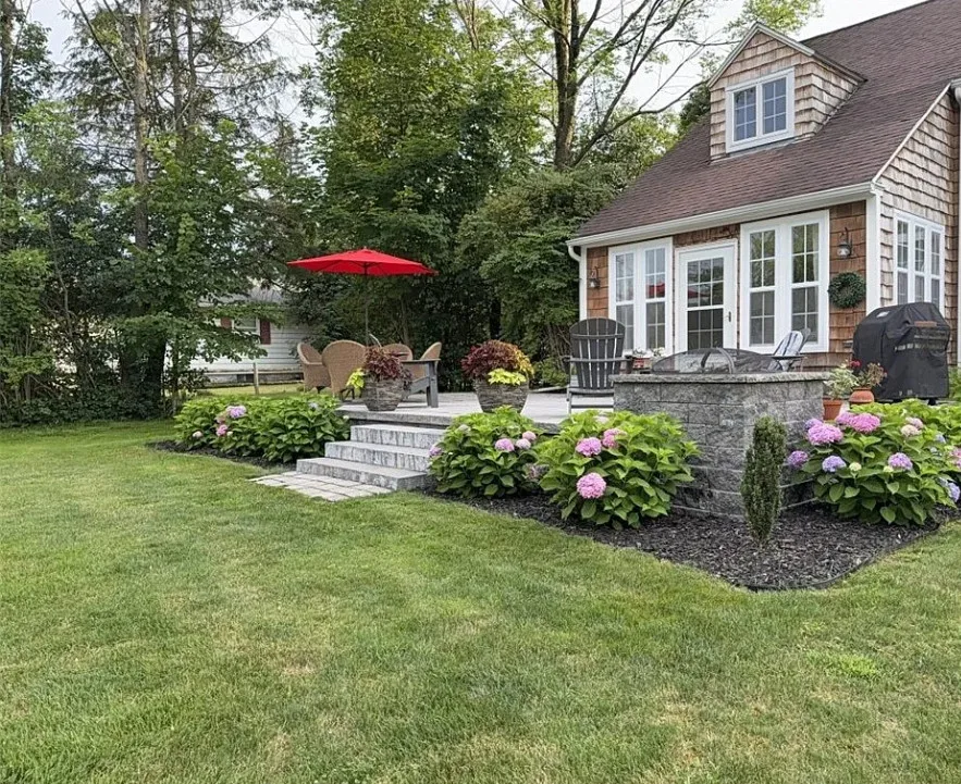 Pretty house and yard! Almost two acres in New York.