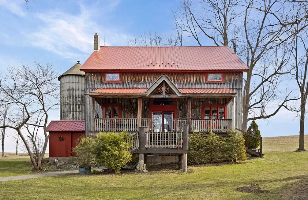 Converted barn! Definitely unique! Over three acres in New York.