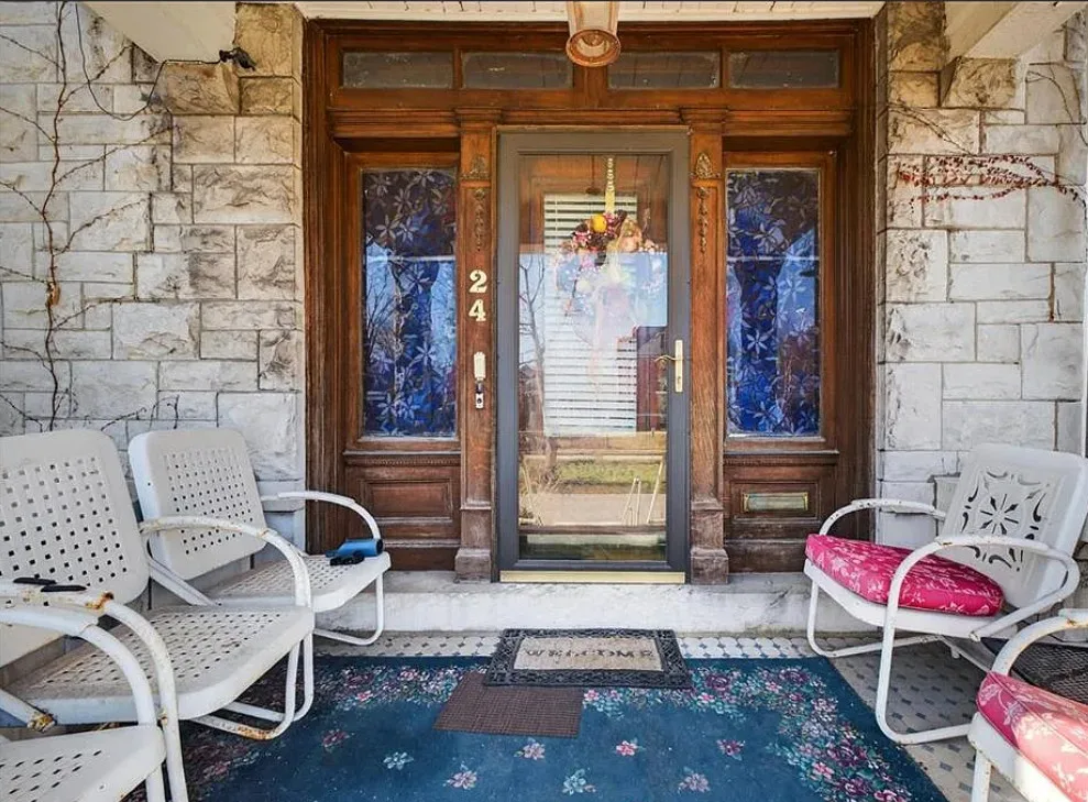 Beautiful stained glass and staircase! Circa 1900 in Missouri.