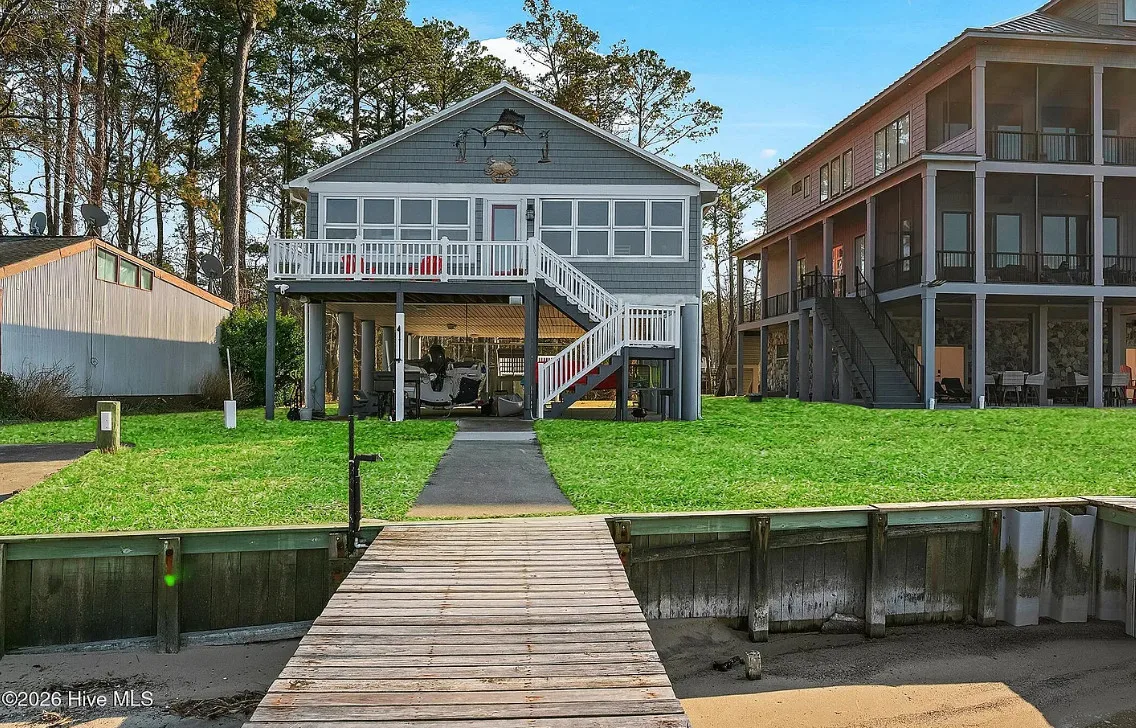 Beautiful waterfront setting! Circa 1955 in North Carolina.