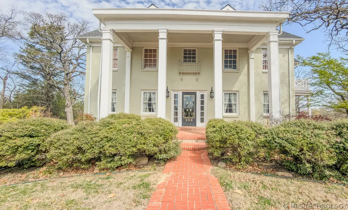 Stately looking home! I love that kitchen! C. 1920 in Oklahoma.