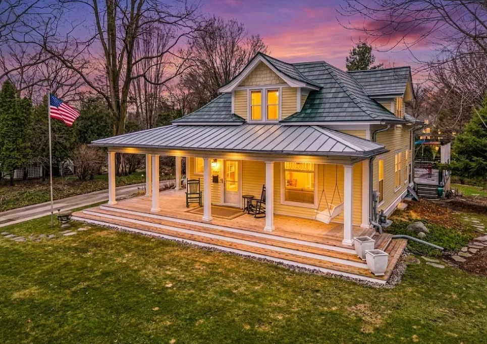 Who else is using the slide instead of the stairs?! Beautiful home. C. 1912 in Minnesota.