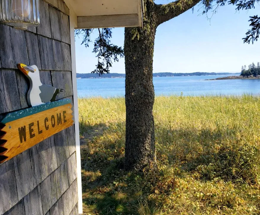 Beach cottage in Maine! "Sweet Pea", Circa 1930.