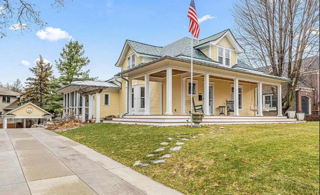 Who else is using the slide instead of the stairs?! Beautiful home. C. 1912 in Minnesota.