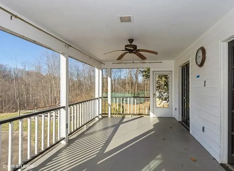 Tennis court and a pool! Huge fireplace! Eight acres in Pennsylvania. $354,900