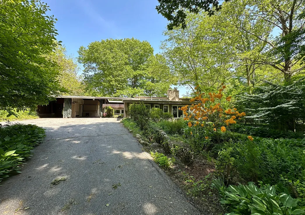 Love that inner courtyard! Ten acres in Connecticut. $514,900