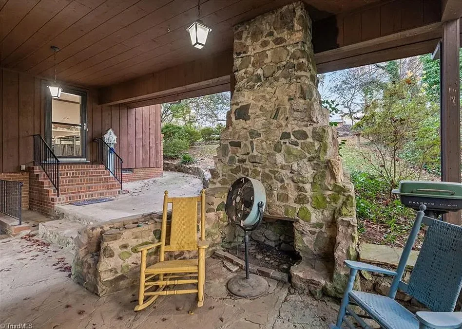 Love the backyard! On 1 1/2 acres in North Carolina. $349,900