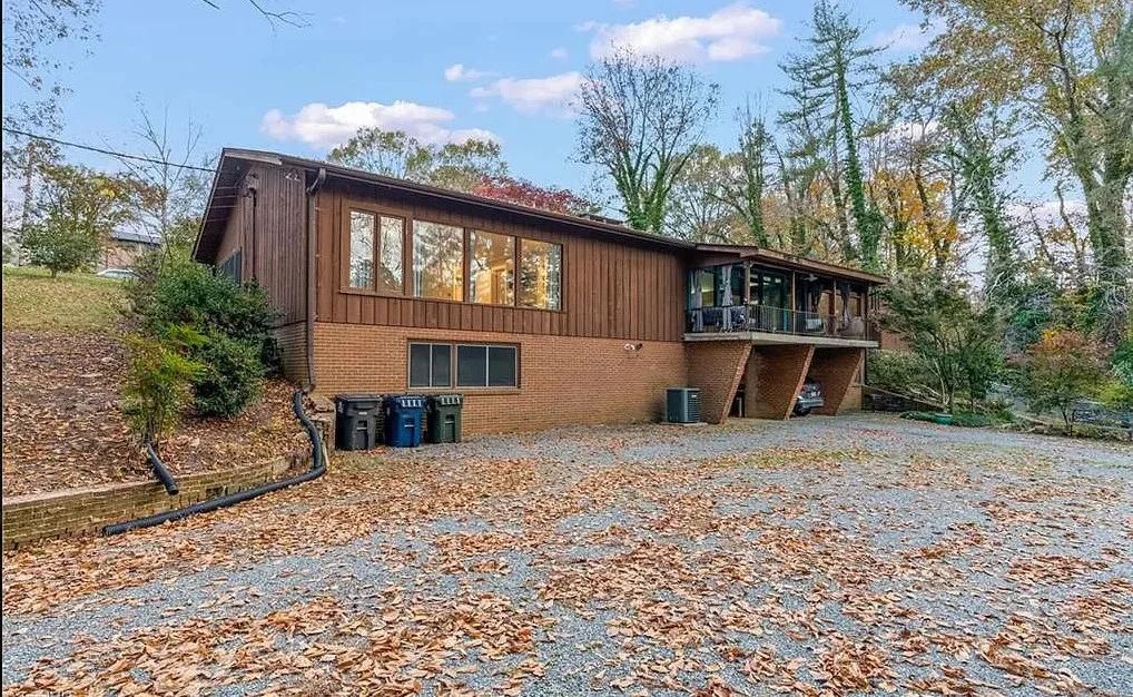 Love the backyard! On 1 1/2 acres in North Carolina. $349,900