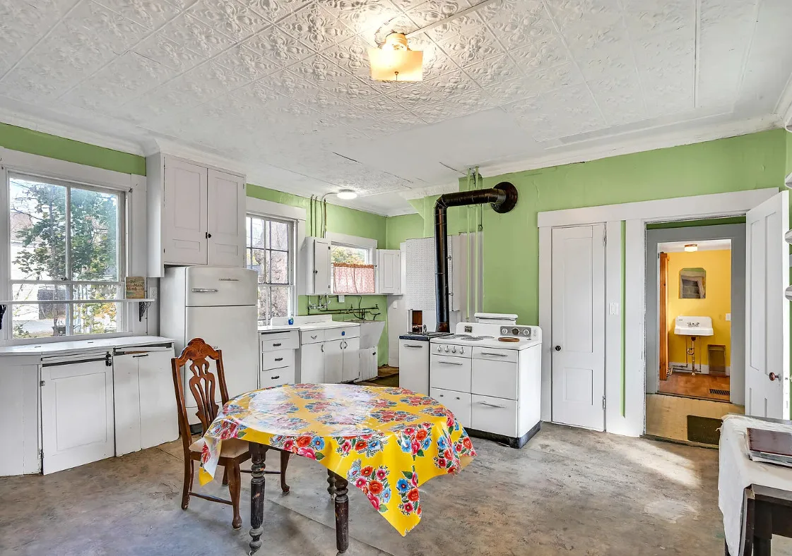 Want all of the books! Love the stove! Circa 1890 in Maine. $265,000