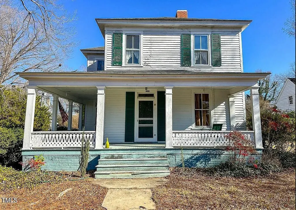 Great porch! Circa 1913 in North Carolina. $265,000
