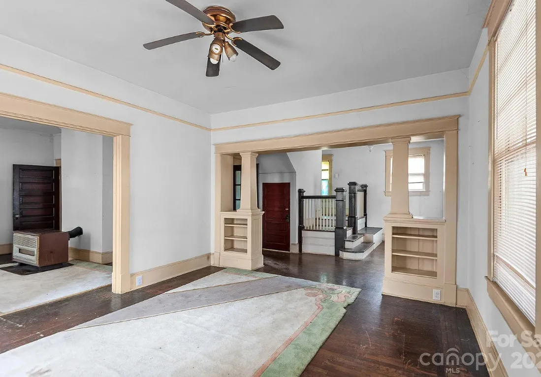 Unique staircase! Fixer Upper Alert in North Carolina. $89,950